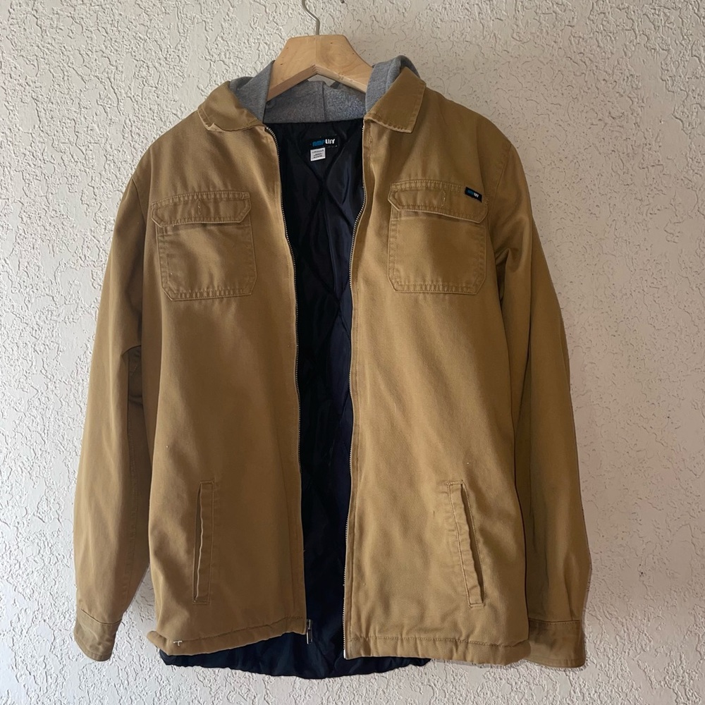 Brown lined jacket size women XL